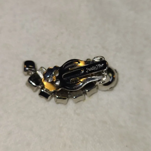 Judy Lee Rhinestone Earrings - Picture 2 of 2